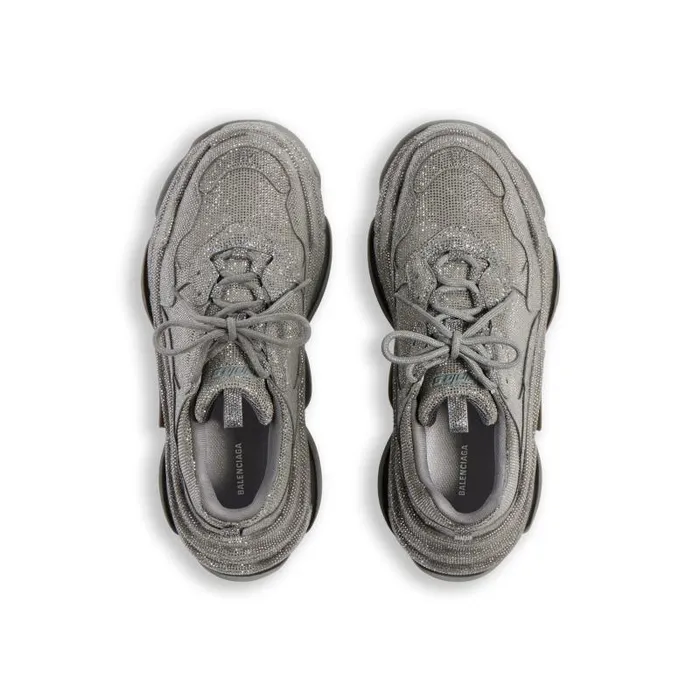 Balenciaga Sneakers Men Men039s Triple S Sneaker With Rhinestones In Dark Grey Dark Grey Balenciaga Sneakers Men Men039s Triple S Sneaker With Rhinestones In Dark Grey Dark Grey