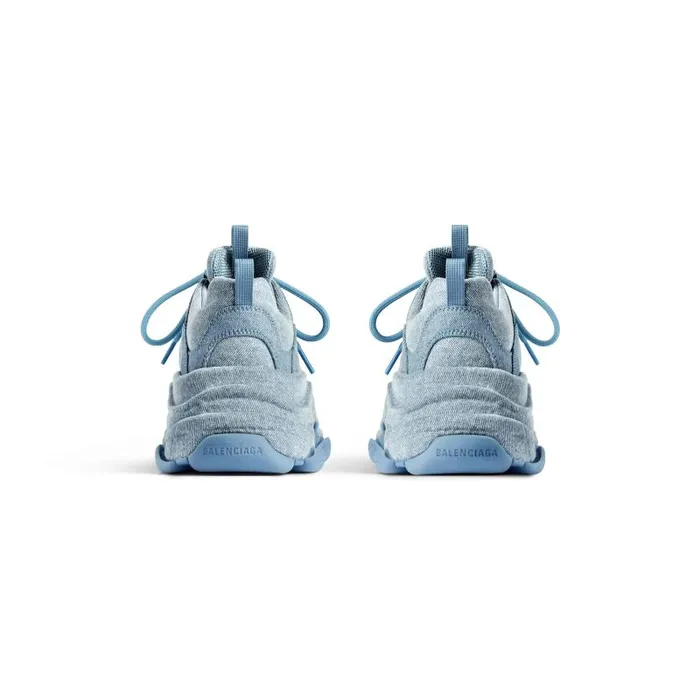 Balenciaga Sneakers Women Women039s Triple S Sneaker Denim In Blue Blue Balenciaga Sneakers Women Women039s Triple S Sneaker Denim In Blue Blue