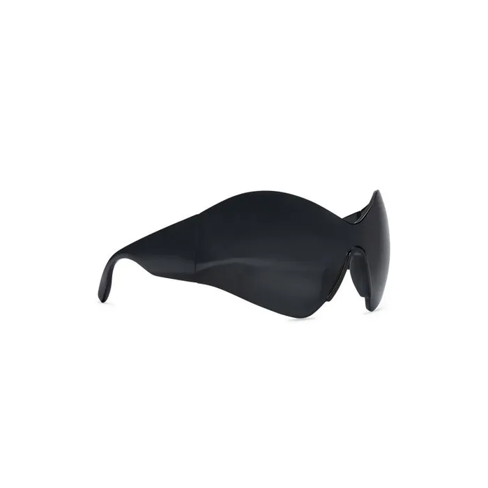 Balenciaga Sunglasses WomenMen Mask Butterfly Sunglasses In Black Black Balenciaga Sunglasses WomenMen Mask Butterfly Sunglasses In Black Black