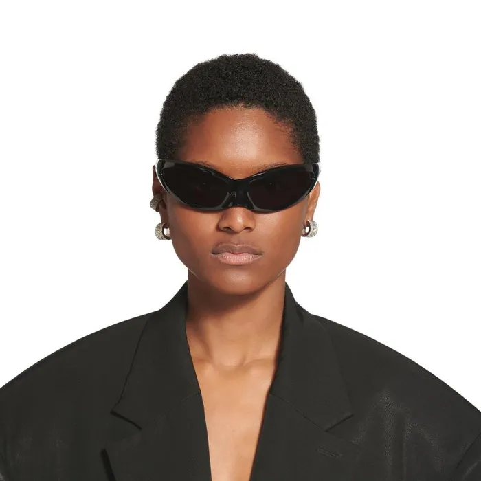 Balenciaga Sunglasses WomenMen Skin Cat Sunglasses In Black Black Balenciaga Sunglasses WomenMen Skin Cat Sunglasses In Black Black
