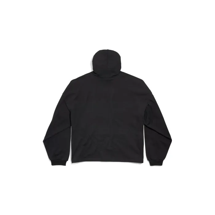 Balenciaga Sweatshirts and Hoodies Women Women039s Paris Strass Cropped Hoodie Oversized In Black Black Balenciaga Sweatshirts and Hoodies Women Women039s Paris Strass Cropped Hoodie Oversized In Black Black