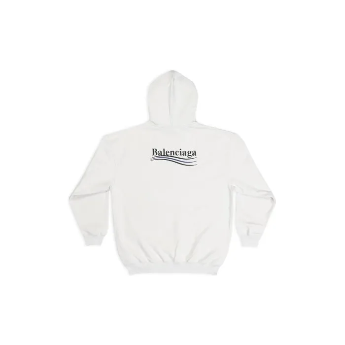 Balenciaga Sweatshirts and Hoodies Women Women039s Political Campaign Hoodie Medium Fit In White White Balenciaga Sweatshirts and Hoodies Women Women039s Political Campaign Hoodie Medium Fit In White White