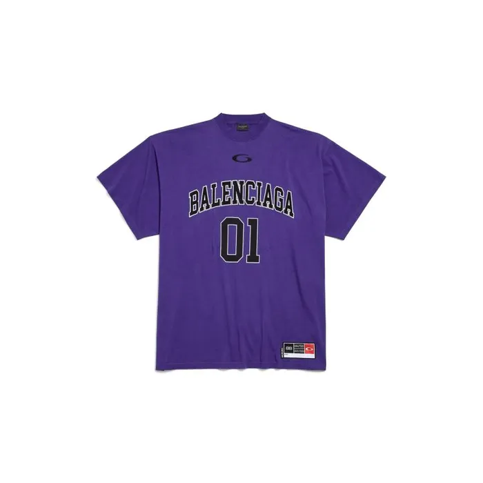 Balenciaga Tshirts Men Men039s Basketball Series 8211 Oversized Tshirt In Purple Purple Balenciaga Tshirts Men Men039s Basketball Series 8211 Oversized Tshirt In Purple Purple