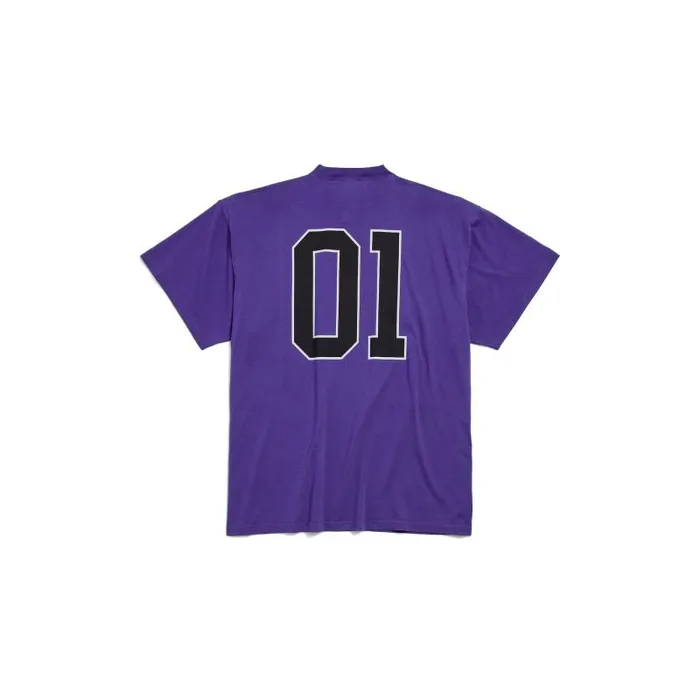 Balenciaga Tshirts Men Men039s Basketball Series 8211 Oversized Tshirt In Purple Purple Balenciaga Tshirts Men Men039s Basketball Series 8211 Oversized Tshirt In Purple Purple