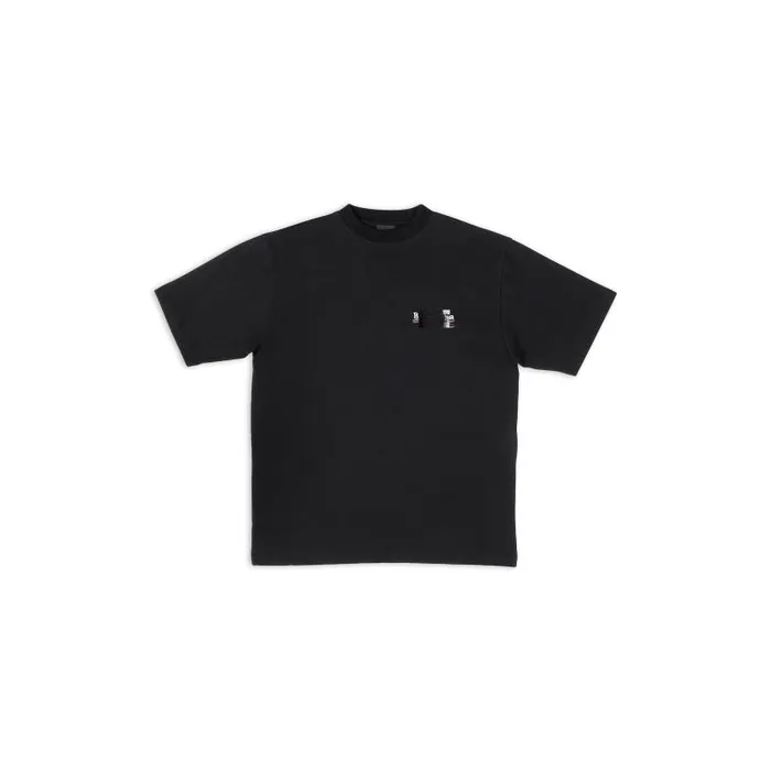 Balenciaga Tshirts Men Men039s Gaffer Tshirt Large Fit In Black Black