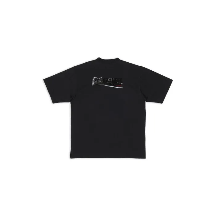 Balenciaga Tshirts Men Men039s Gaffer Tshirt Large Fit In Black Black Balenciaga Tshirts Men Men039s Gaffer Tshirt Large Fit In Black Black