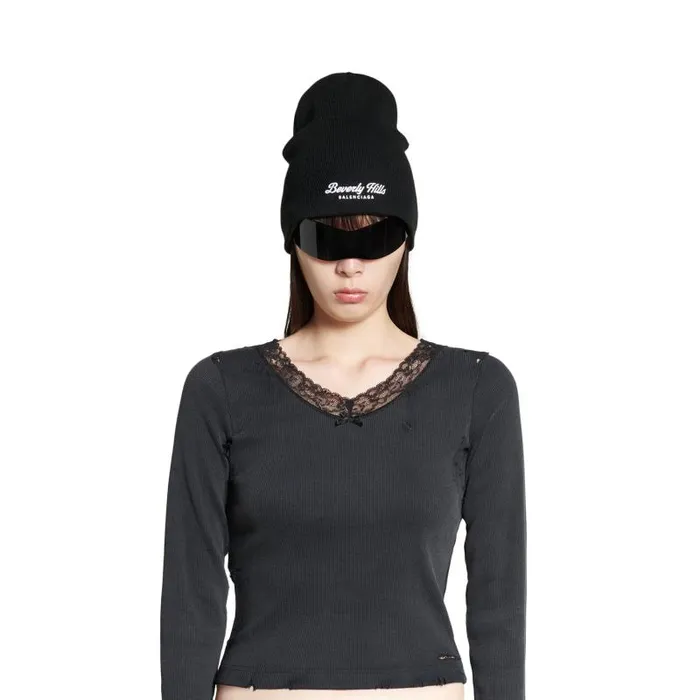 Balenciaga Tops and Shirts Women Women039s Distressed Lingerie Top In Black Black Balenciaga Tops and Shirts Women Women039s Distressed Lingerie Top In Black Black