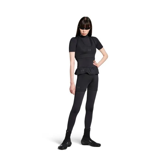 Balenciaga Tops and Shirts Women Women039s Under Armour Crewneck Layered Short Sleeve Top In Black Black Balenciaga Tops and Shirts Women Women039s Under Armour Crewneck Layered Short Sleeve Top In Black Black