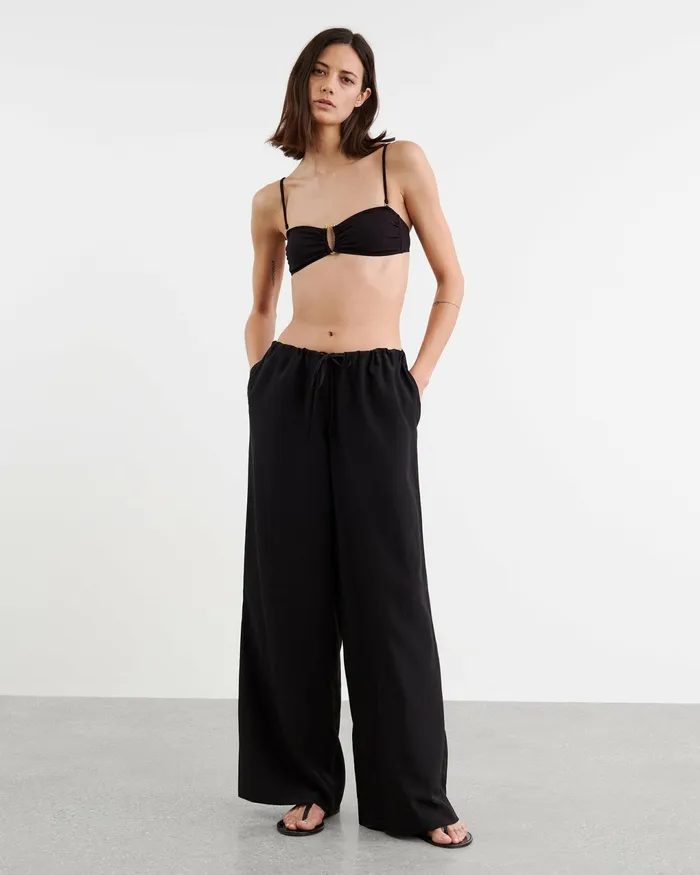 BANDEAU BIKINI TOP Black Women Nili Lotan Swim