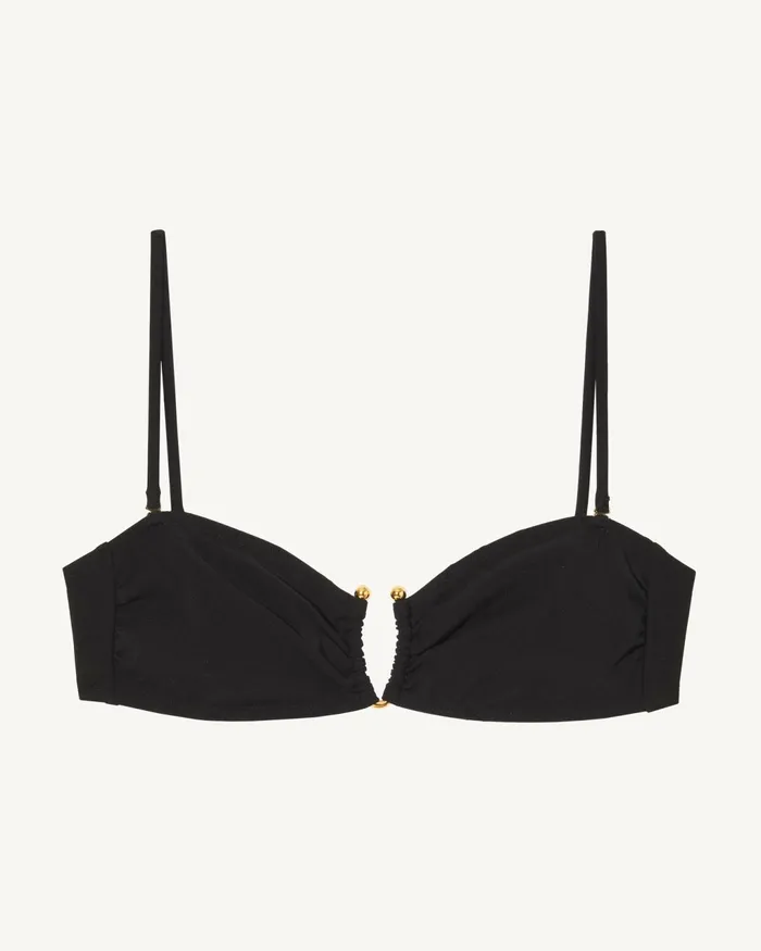 BANDEAU BIKINI TOP Black Women Nili Lotan Swim