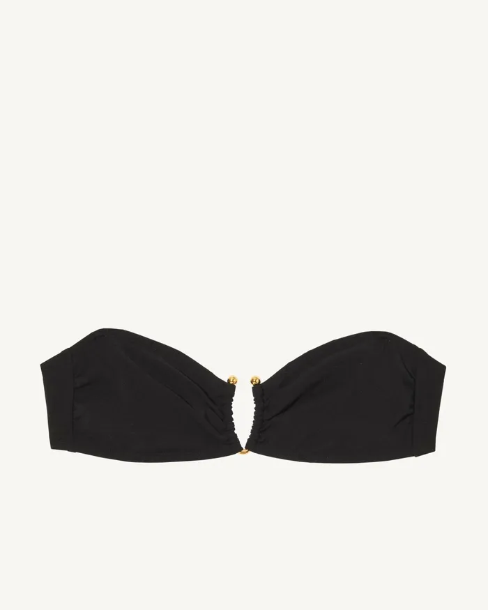BANDEAU BIKINI TOP Black Women Nili Lotan Swim