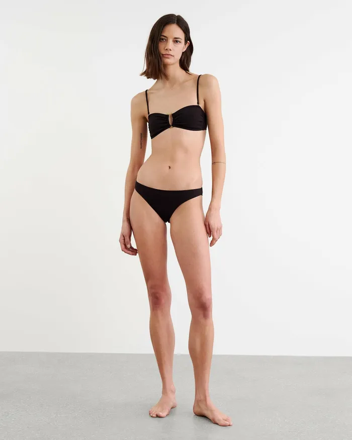 BANDEAU BIKINI TOP Black Women Nili Lotan Swim