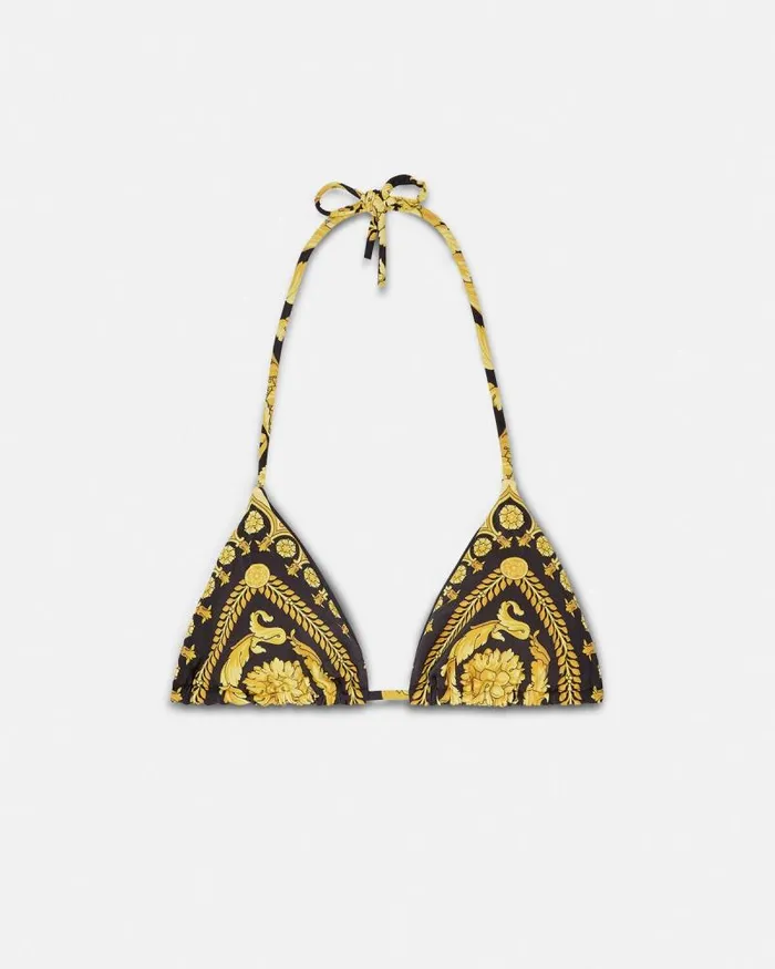 Barocco Bikini Top Print Women Versace Swimwear