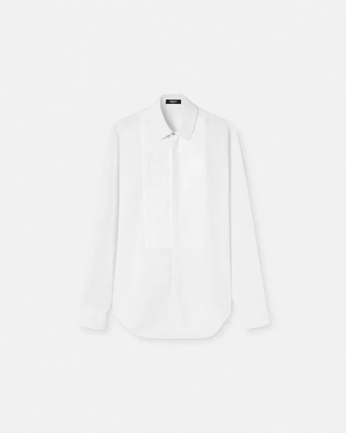 Barocco Formal Shirt White Men Versace Shirts
