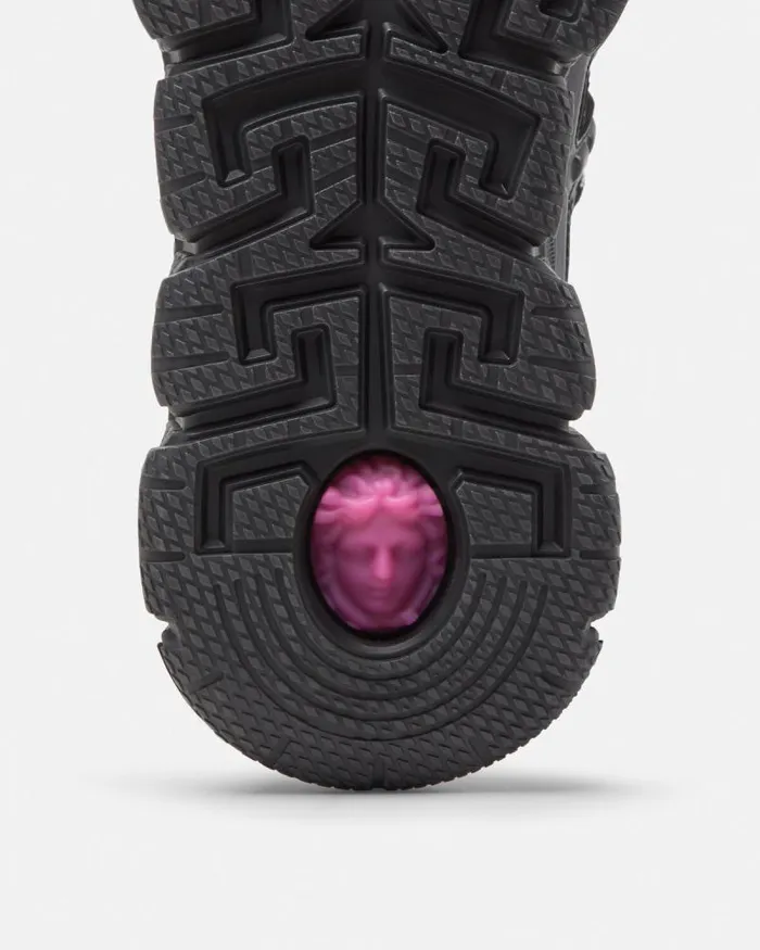Barocco Jacquard Trigreca Sneakers Black Men Versace Trigreca
