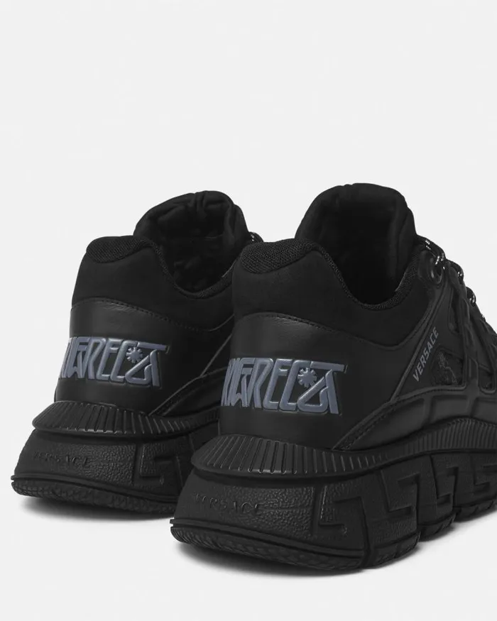 Barocco Jacquard Trigreca Sneakers Black Men Versace Trigreca