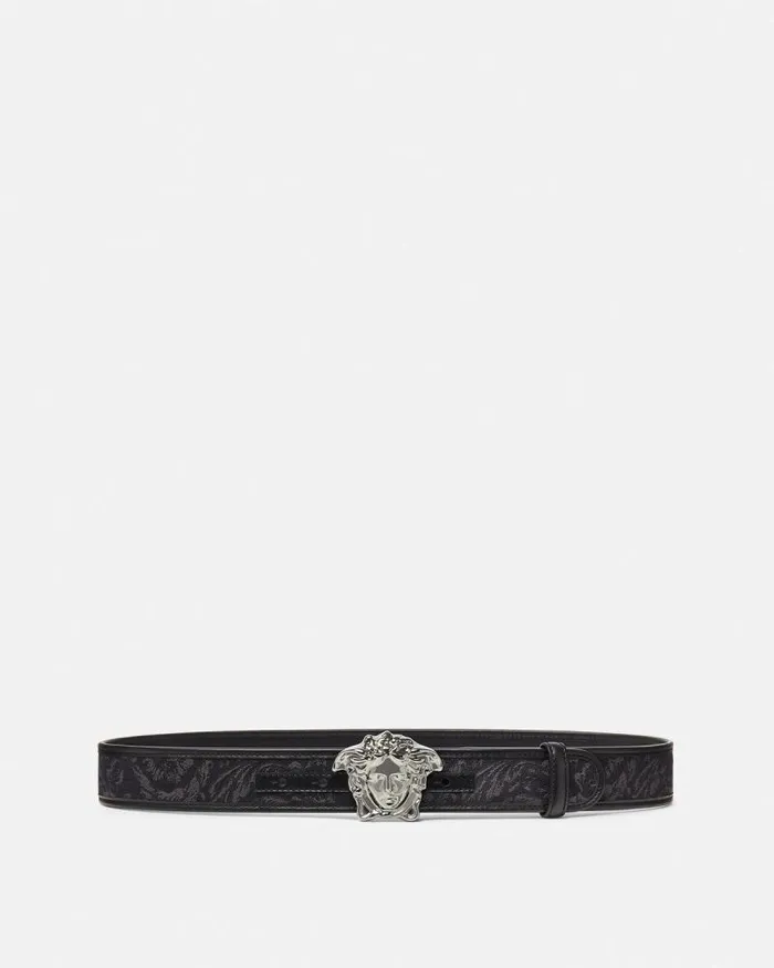 Barocco La Medusa Belt 4 Cm Blackprint Men Versace Belts