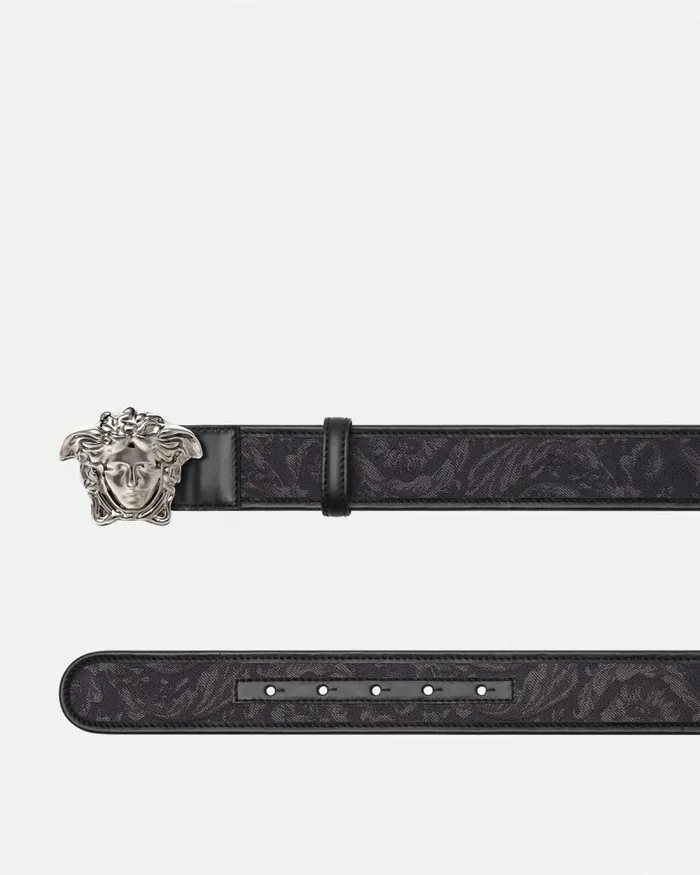 Barocco La Medusa Belt 4 Cm Blackprint Men Versace Belts