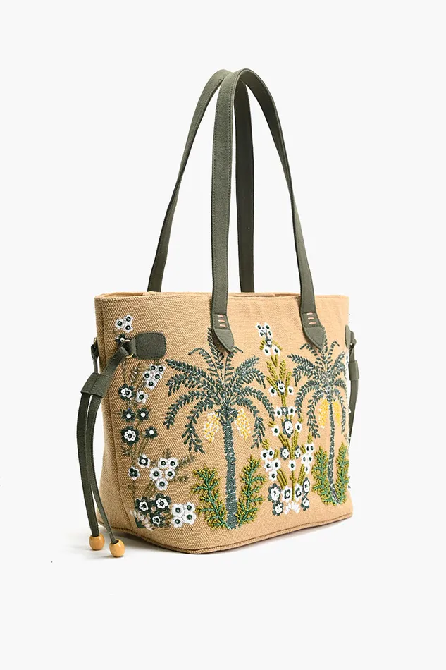 Beach Bags Desert Oasis Drawstring Tote America and Beyond Women