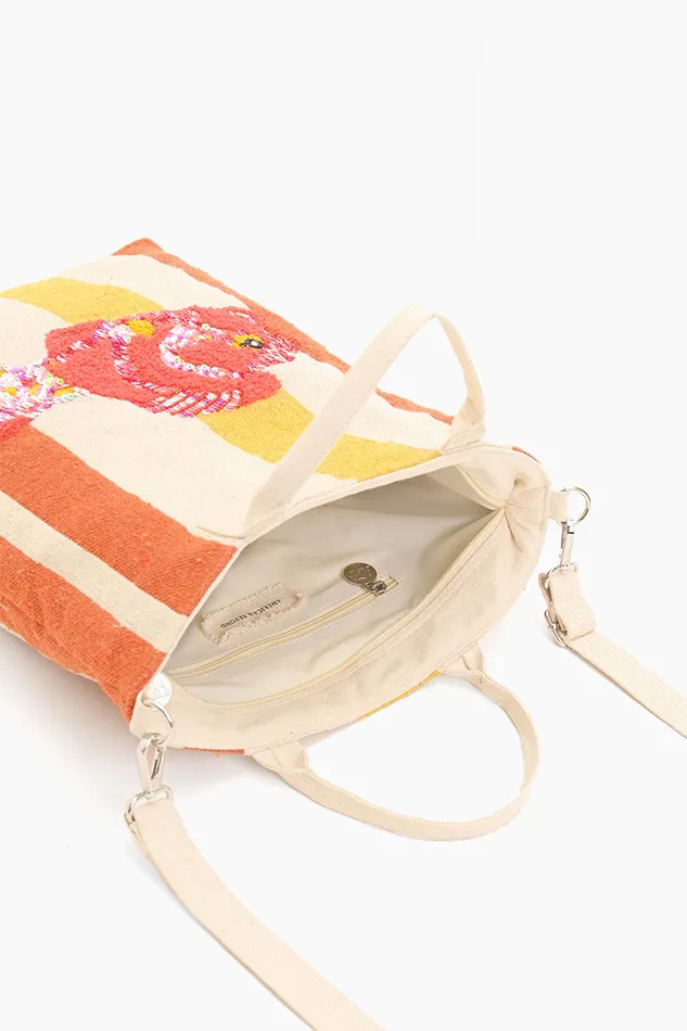 Beach Bags Women America and Beyond Fish Striped Multipurpose Tote