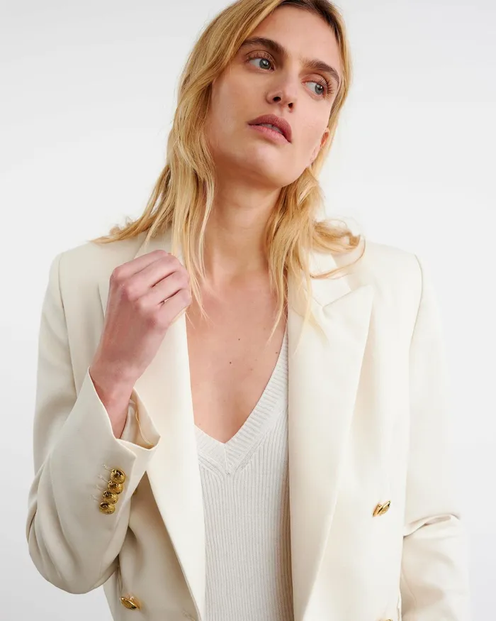 BEAUREGARD BLAZER Stone Women Nili Lotan Jackets and Blazers