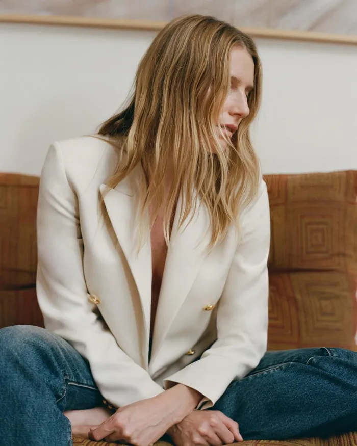 BEAUREGARD BLAZER Stone Women Nili Lotan Jackets and Blazers