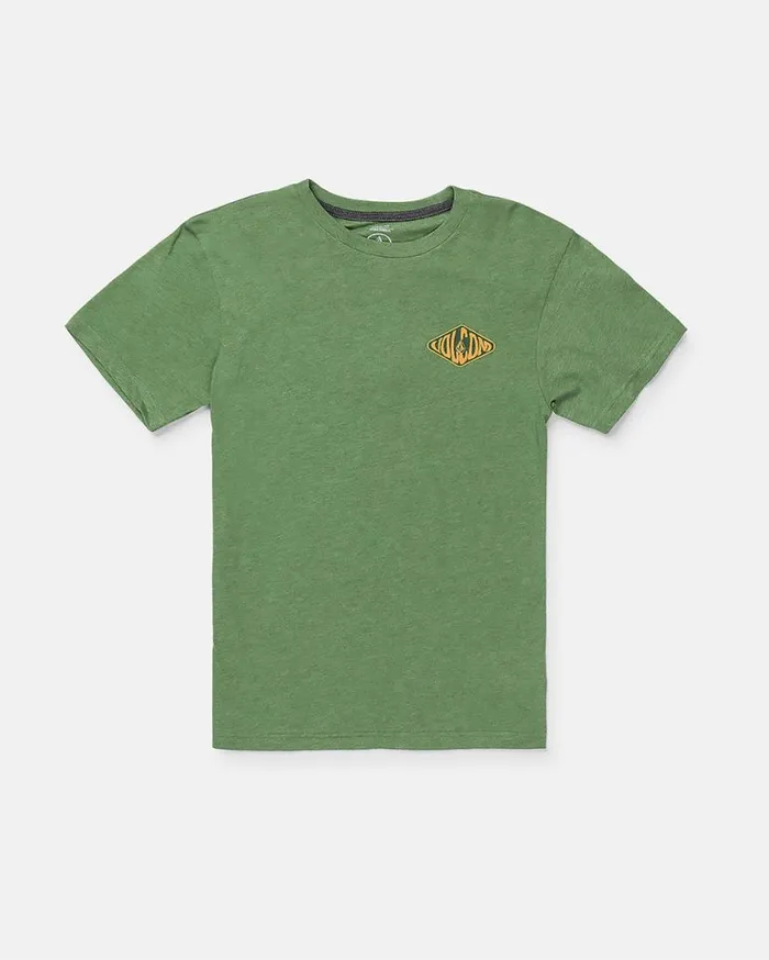 Big Boys Dizzy Daze Short Sleeve Tee 8211 Green Kids Volcom TShirts and Tanks