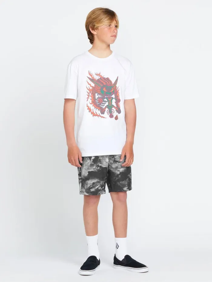 Big Boys Featured Artist Tetsunori Short Sleeve Tee 8211 White Kids Volcom Skate Big Boys Featured Artist Tetsunori Short Sleeve Tee 8211 White Kids Volcom Skate