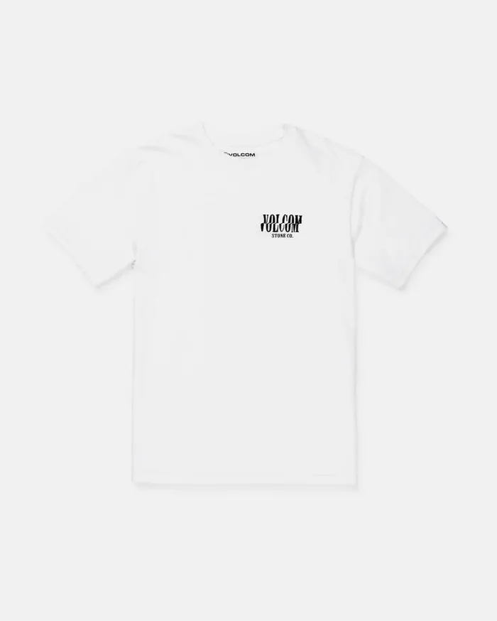 Big Boys Scrambled Chnl Short Sleeve Tee 8211 White Kids Volcom TShirts and Tanks Big Boys Scrambled Chnl Short Sleeve Tee 8211 White Kids Volcom TShirts and Tanks