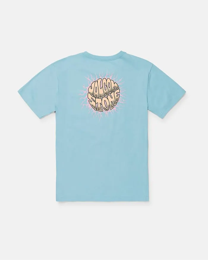 Big Boys Udder Space Short Sleeve Tee 8211 Sea Blue Kids Volcom TShirts and Tanks