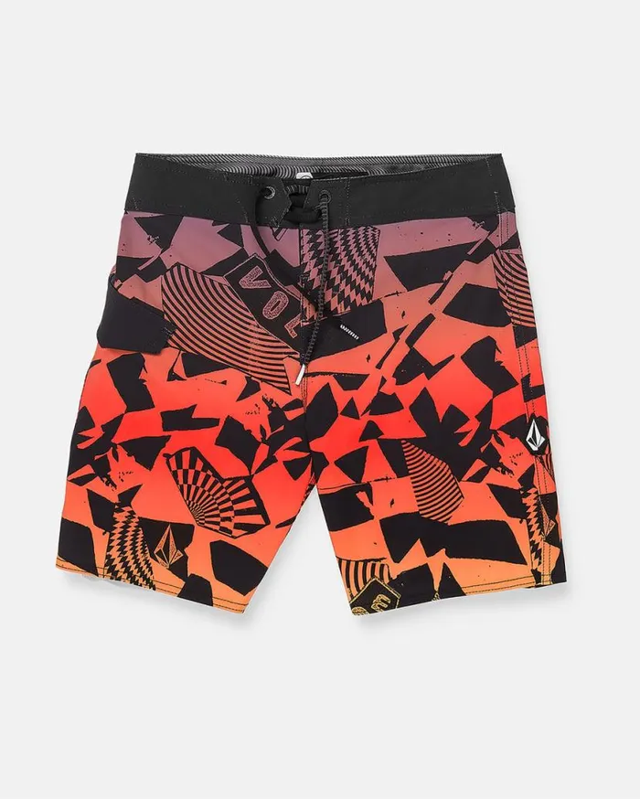 Big Boys Uproar ModTech Trunks 8211 Black Kids Volcom Boardshorts and Trunks