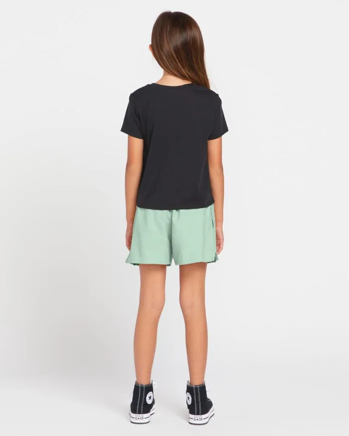 Big Girls I Got U Baby Short Sleeve Tee 8211 Black Kids Volcom TShirts and Tanks
