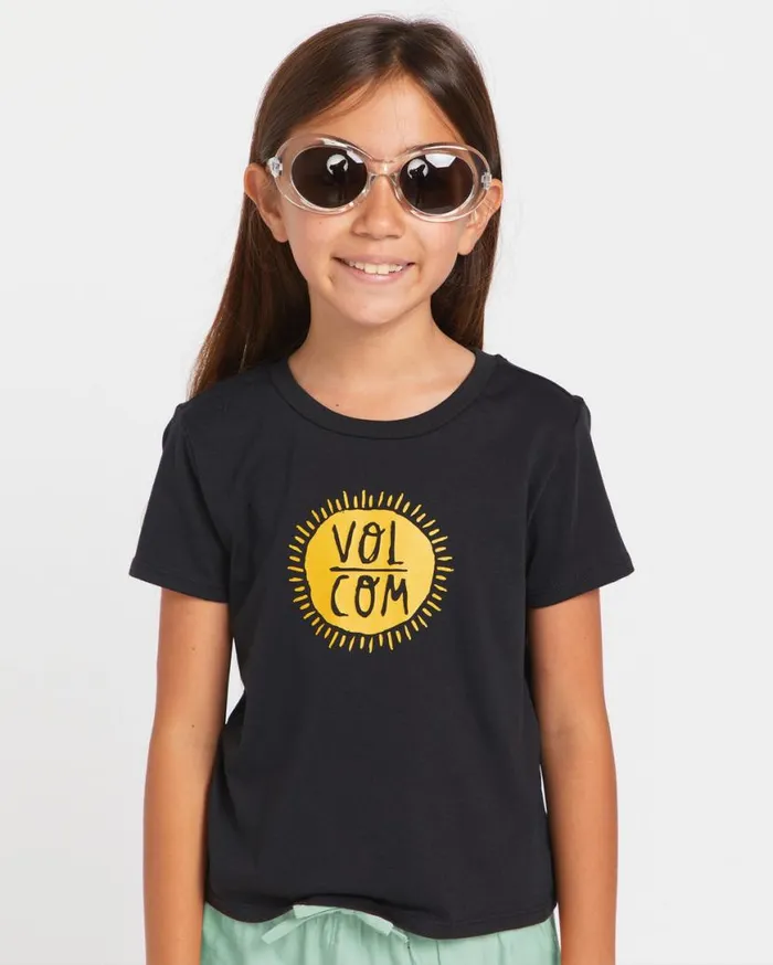 Big Girls I Got U Baby Short Sleeve Tee 8211 Black Kids Volcom TShirts and Tanks
