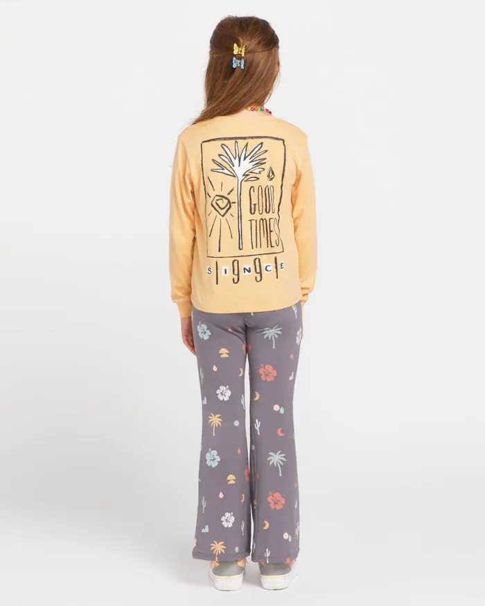 Big Girls Made From Stoke Long Sleeve Tee 8211 Sand Kids Volcom TShirts and Tanks