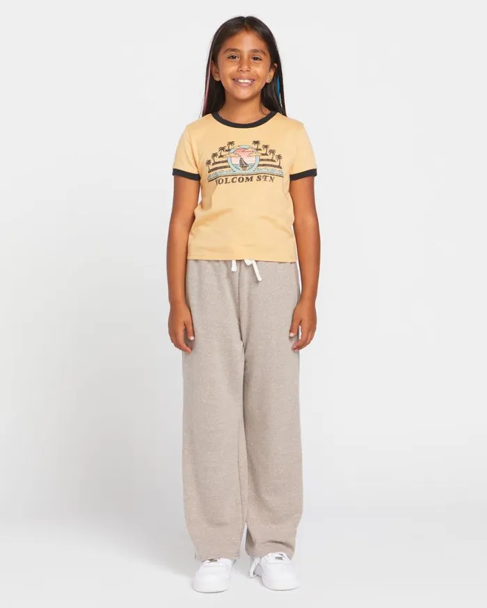 Big Girls Meet Me Short Sleeve Tee 8211 Sand Kids Volcom TShirts and Tanks