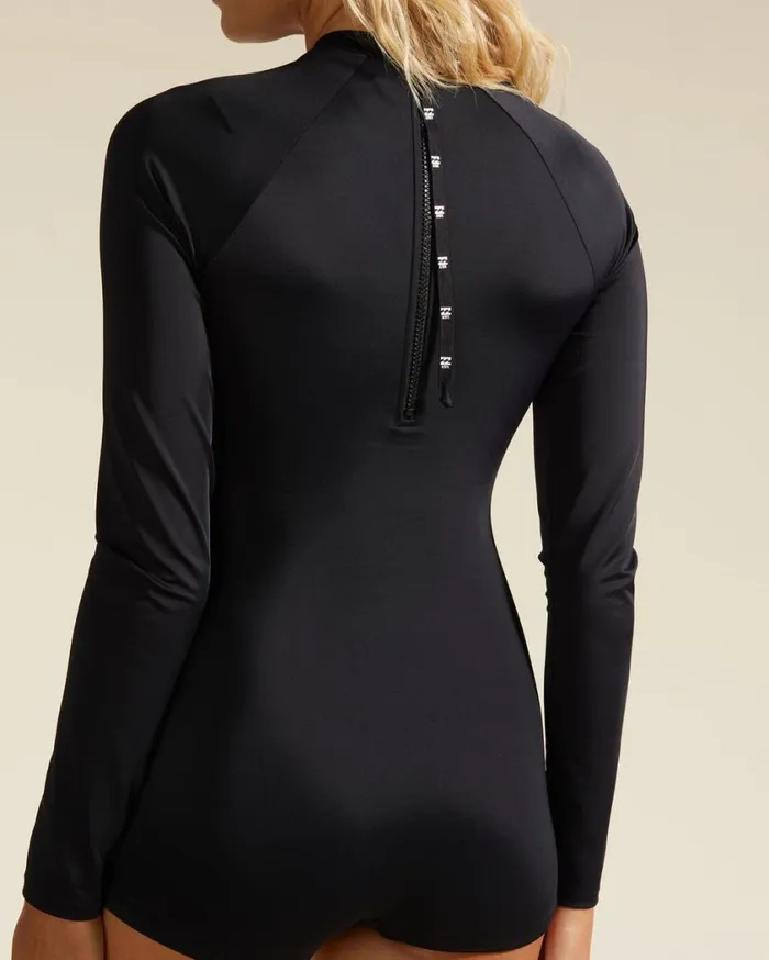 Billabong ADiv Avalon Long Sleeve Swimsuit Black Womens Rashguards and Bodysuits Billabong ADiv Avalon Long Sleeve Swimsuit Black Womens Rashguards and Bodysuits