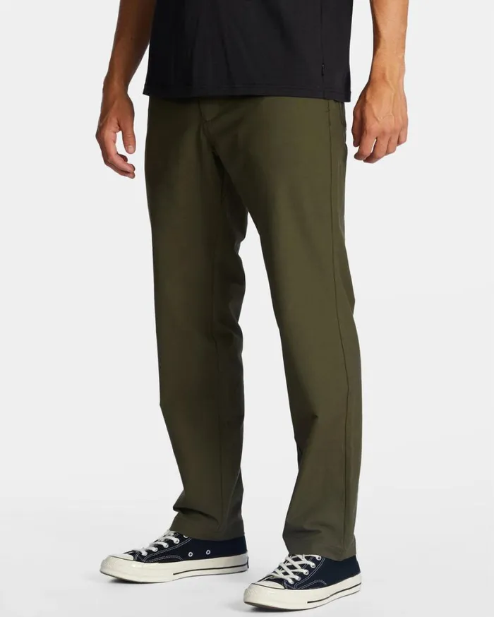 Billabong ADiv Surftrek Plus Organic Elastic Waist Pants Dark Olive Mens Bottoms Billabong ADiv Surftrek Plus Organic Elastic Waist Pants Dark Olive Mens Bottoms