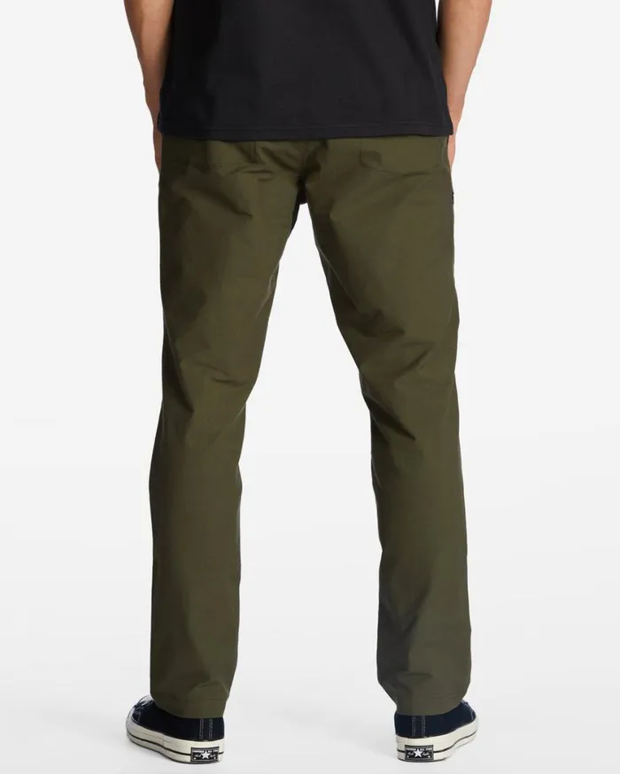 Billabong ADiv Surftrek Plus Organic Elastic Waist Pants Dark Olive Mens Bottoms Billabong ADiv Surftrek Plus Organic Elastic Waist Pants Dark Olive Mens Bottoms
