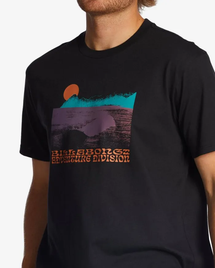 Billabong Alaska Wave Organic TShirt Washed Black Mens TShirts Billabong Alaska Wave Organic TShirt Washed Black Mens TShirts