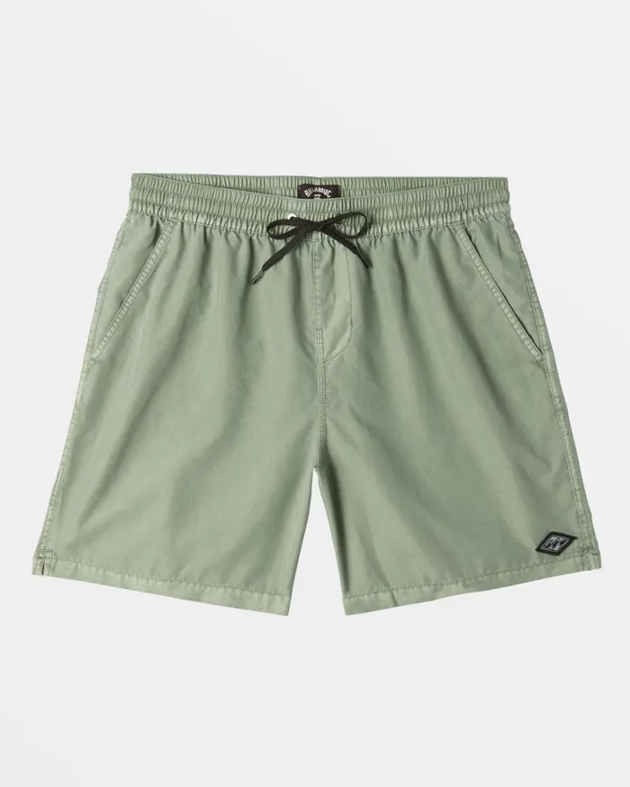 Billabong All Day Overdyed Layback 17034 Volley Shorts Sage Mens Short Length 16034 8211 175034