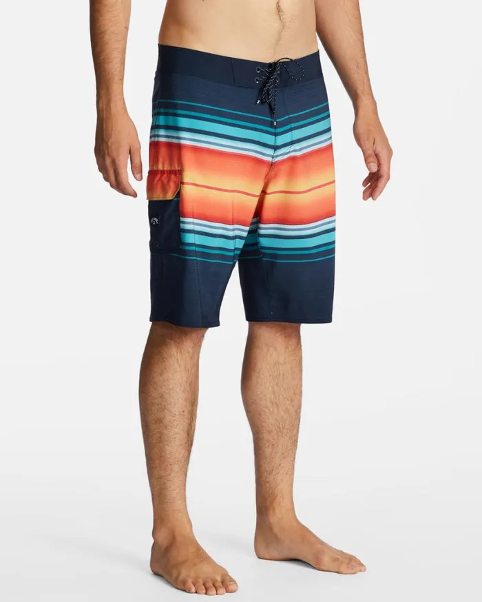 Billabong All Day Stripe Pro Performance 20034 Boardshorts Navy Mens Pro Boardshorts