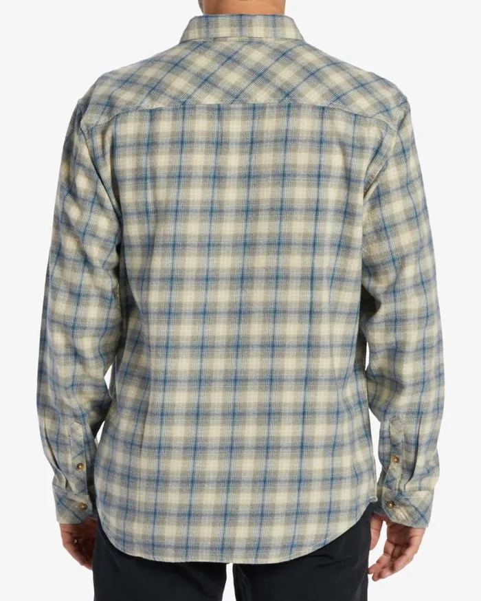 Billabong Coastline Flannel Long Sleeve Shirt North Sea Mens Shirts Billabong Coastline Flannel Long Sleeve Shirt North Sea Mens Shirts