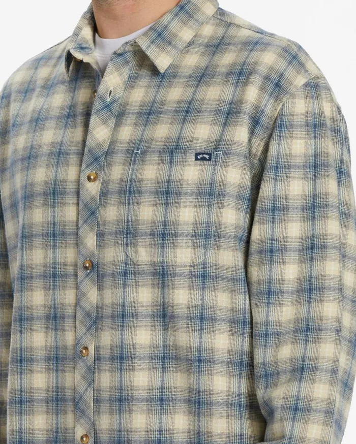Billabong Coastline Flannel Long Sleeve Shirt North Sea Mens Shirts Billabong Coastline Flannel Long Sleeve Shirt North Sea Mens Shirts