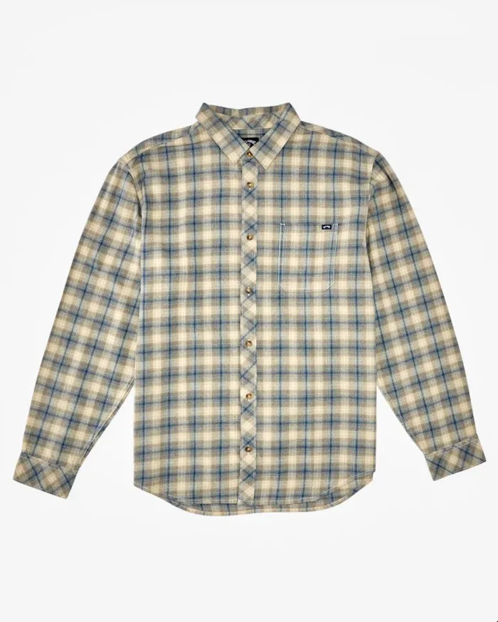 Billabong Coastline Flannel Long Sleeve Shirt North Sea Mens Shirts Billabong Coastline Flannel Long Sleeve Shirt North Sea Mens Shirts