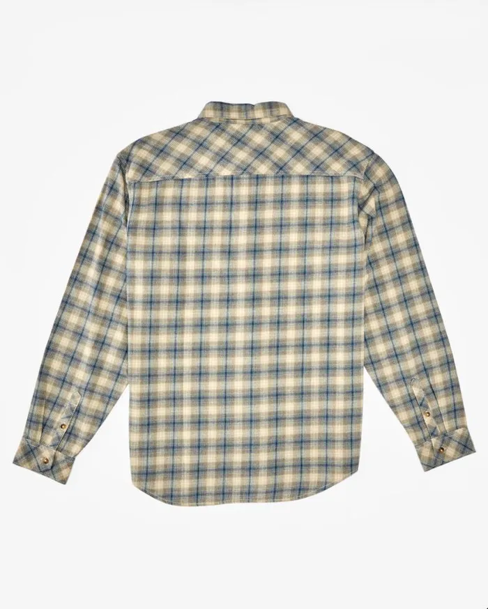 Billabong Coastline Flannel Long Sleeve Shirt North Sea Mens Shirts Billabong Coastline Flannel Long Sleeve Shirt North Sea Mens Shirts