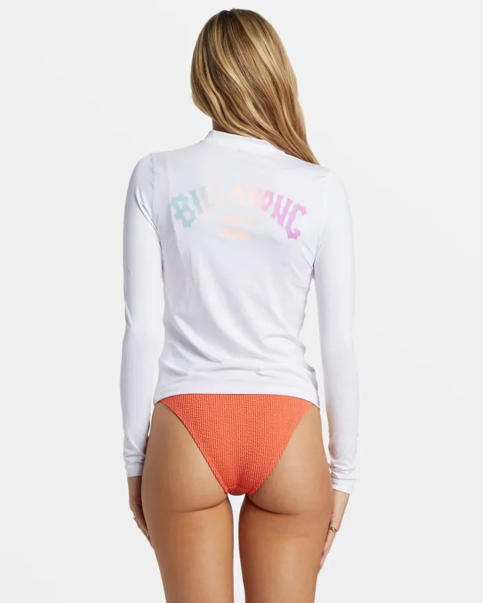 Billabong Core Long Sleeve Surf Tee White Womens Rashguards and Bodysuits Billabong Core Long Sleeve Surf Tee White Womens Rashguards and Bodysuits