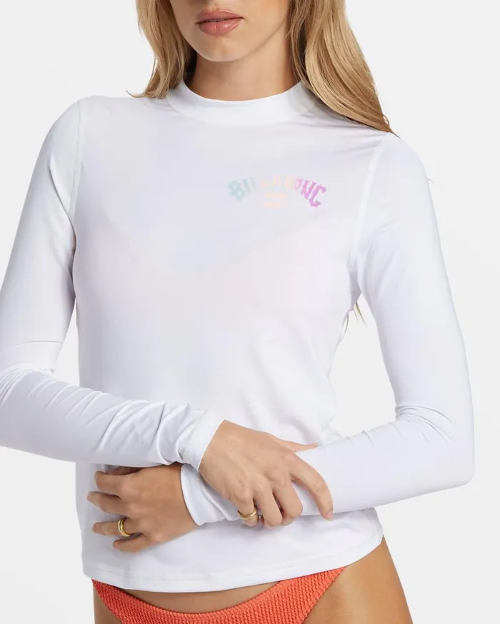 Billabong Core Long Sleeve Surf Tee White Womens Rashguards and Bodysuits Billabong Core Long Sleeve Surf Tee White Womens Rashguards and Bodysuits
