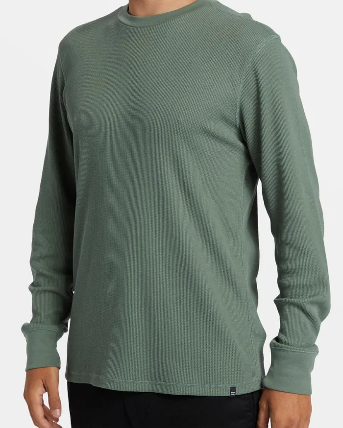 Billabong Essential Long Sleeve Thermal Top Fern Mens TShirts Billabong Essential Long Sleeve Thermal Top Fern Mens TShirts