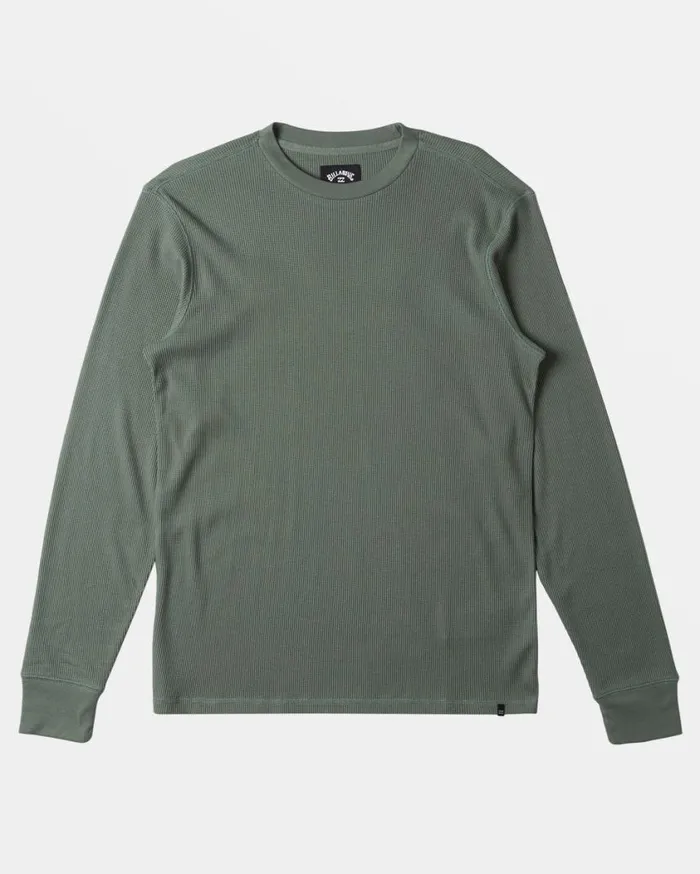 Billabong Essential Long Sleeve Thermal Top Fern Mens TShirts Billabong Essential Long Sleeve Thermal Top Fern Mens TShirts