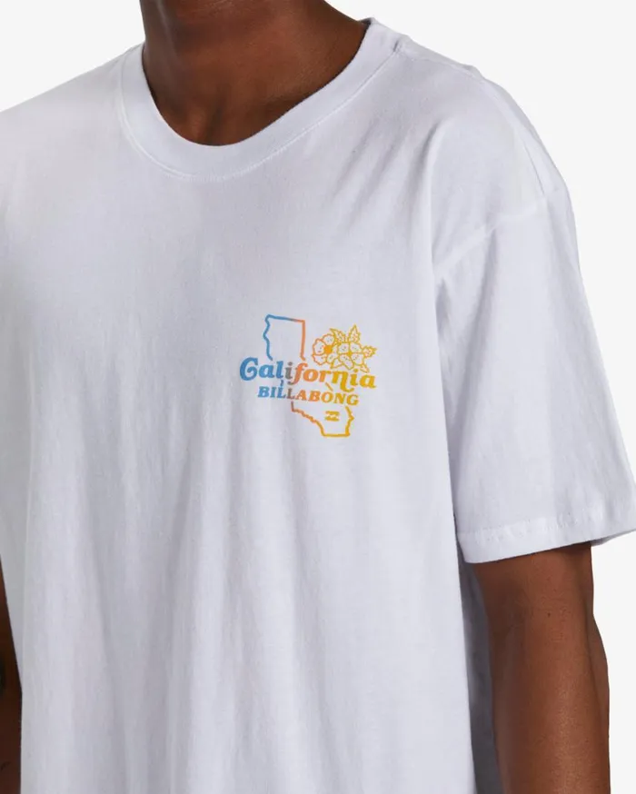 Billabong Handkie California Short Sleeve TShirt White Mens TShirts Billabong Handkie California Short Sleeve TShirt White Mens TShirts